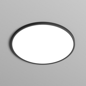 Потолочный светодиодный светильник круглый IP40 Denkirs Thin DK6524-BK