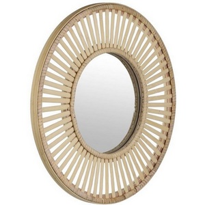 Зеркало декоративное Eglo Mitsuke 425037 B20, D400, дерево, зеркальное стекло,, натуральный