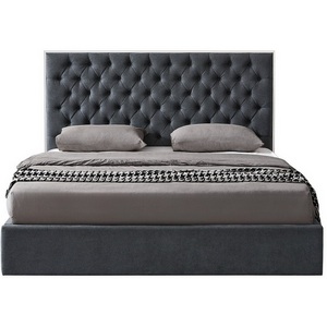Кровать LBD1704 (180х200) серый UF860/19B с ящиком для белья ESF LBD1704(180)STORAGGREY