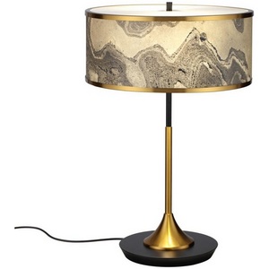 Настольная лампа Odeon Light Bergi 5064/2T античн.бронза/серо-беж./металл/натур.камен.шпон" E27 LED 2*10W"